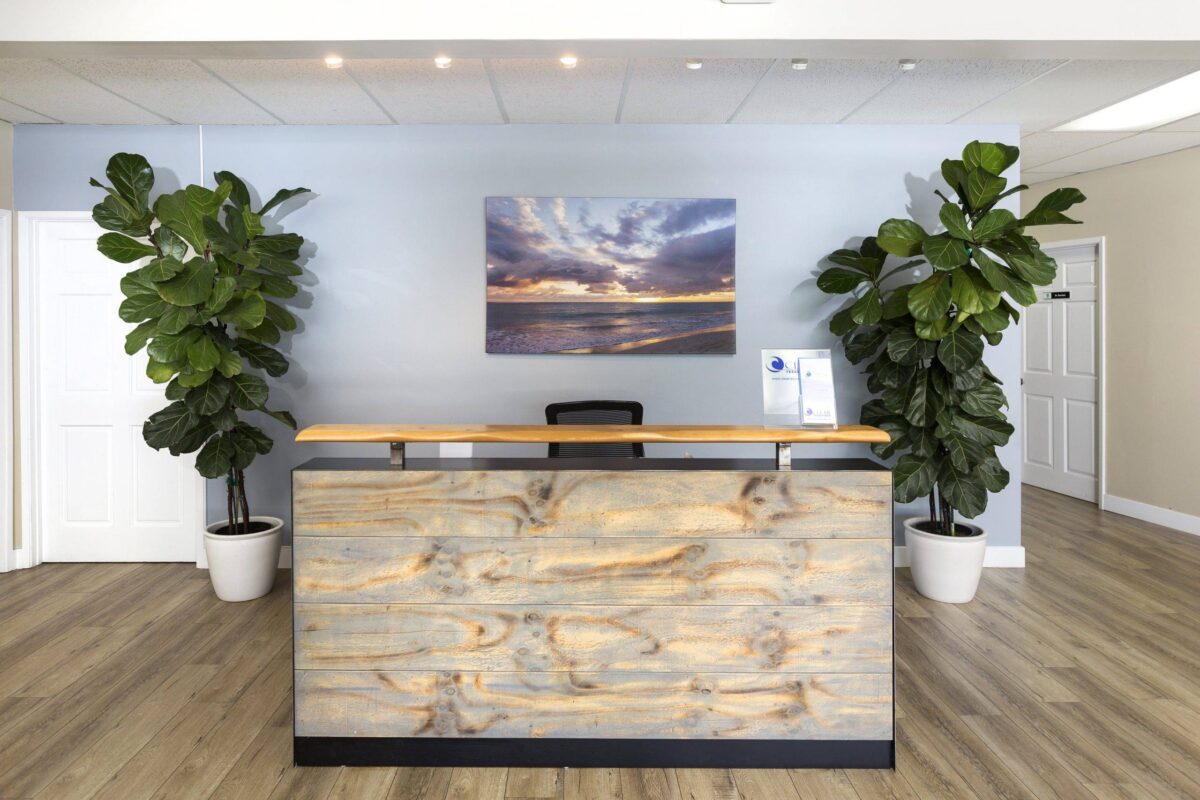 front desk of a mental health treatment center