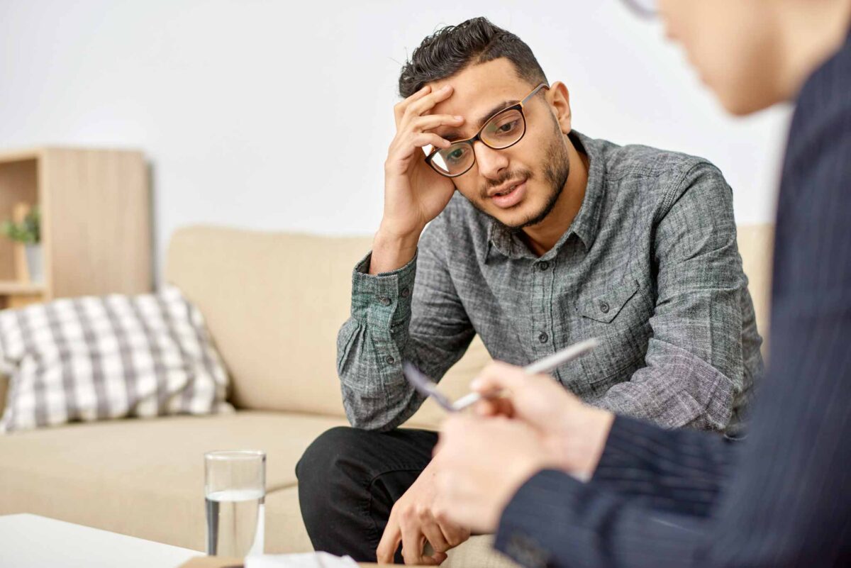 when therapy isn't working, a client asks his therapist what to do next