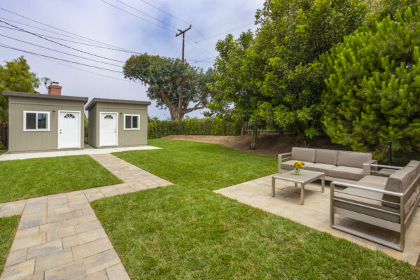 backyard of a residential detox facility