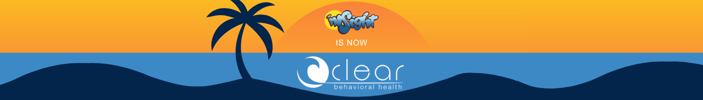 banner displaying text insight is now clear behavioral health